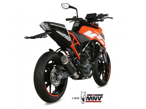 SILENCIADOR MIVV GP PRO ACERO INOXIDABLE NEGRO KTM 125 DUKE 2017-2020