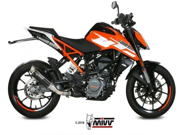 SILENCIADOR MIVV GP PRO ACERO INOXIDABLE NEGRO KTM 125 DUKE 2017-2020