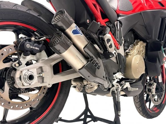 KIT SILENCIADOR TERMIGNONI DE ACERO TITANIO + UPMAP DUCATI MULTISTRADA V4/S 2021-2023