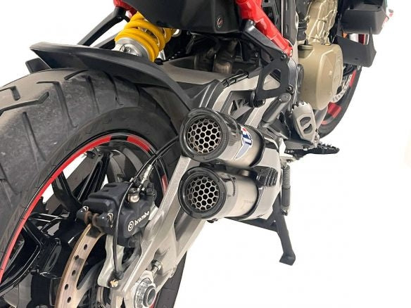 KIT SILENCIADOR TERMIGNONI DE ACERO TITANIO + UPMAP DUCATI MULTISTRADA V4/S 2021-2023