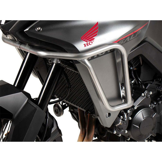 Barra de protección superior plateada Hepco&amp;Becker para Honda XL750 Transalp '23-