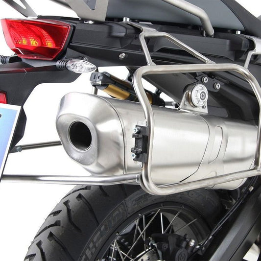 Portaequipajes de acero inoxidable para maletas laterales 'Cutout' Xplorer Hepco&amp;Becker BMW F850GS '18-23