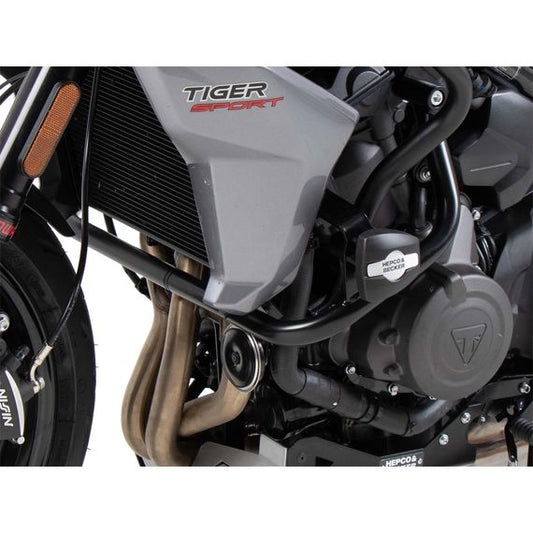 Barra de protección negra Hepco&amp;Becker para Triumph Tiger Sport 660 '22-