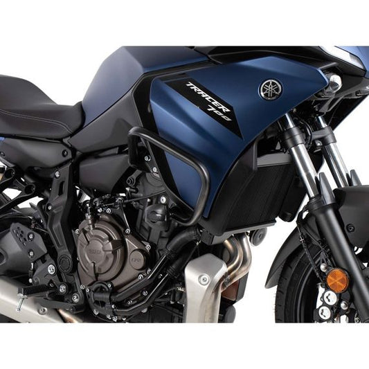 Barra de protección negra Hepco&amp;Becker con protector de impacto Yamaha Tracer 700 / 7 / GT '20-