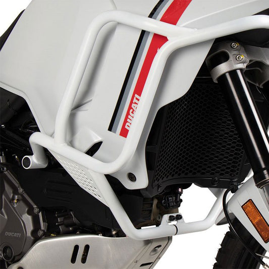 Defensa de depósito Hepco&amp;Becker blanca (protector de depósito) Ducati DesertX '22-
