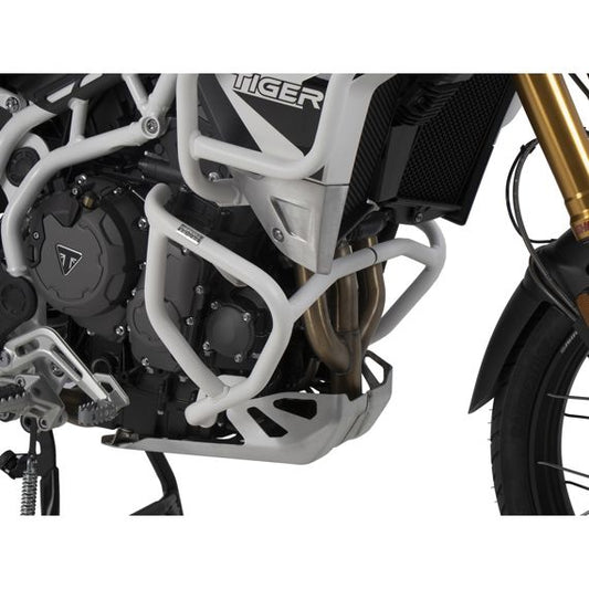 Defensas blancas Hepco&amp;Becker para Triumph Tiger 850 Sport '21-