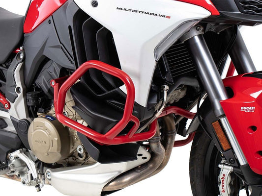 Defensas rojas Hepco&amp;Becker para Ducati Multistrada V4 / S / S Sport '21-
