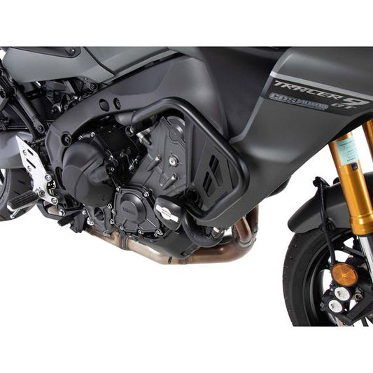 Barra de protección negra Hepco&amp;Becker con protector de impacto Yamaha Tracer 9 / GT '21-