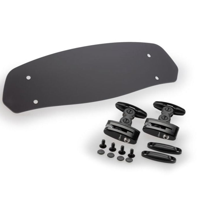 Ventana complementaria tintada oscura modelo Clip-On Puig (abrazaderas) 325x102mm