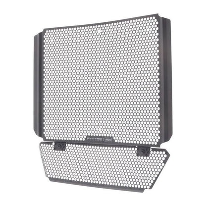 Conjunto de tapa de radiador/colector de escape negro Evotech Performance Aprilia RS660 '21-