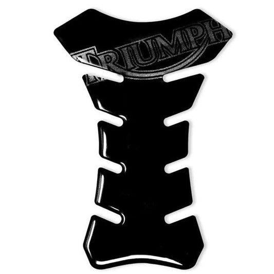 Protector de depósito negro con logotipo de Triumph