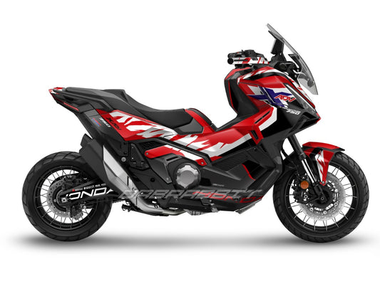 Kit gráfico completo para la X-ADV 750 (2025) – Edición Flame Black Red (FB-R)