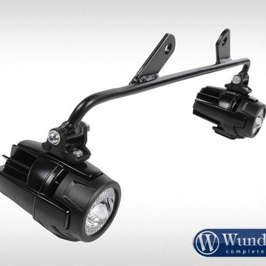 Kit de montaje de faros auxiliares para barra de protección de depósito Wunderlich BMW R1200GS LC - negro Wunderlich