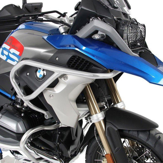 Barra de protección superior plateada Hepco&amp;Becker BMW R1250GS LC '18-23