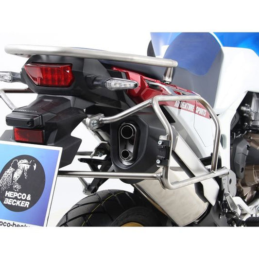 Portamaletas Recorte acero inoxidable Hepco&amp;Becker Honda CRF1000L Africa Twin '18-