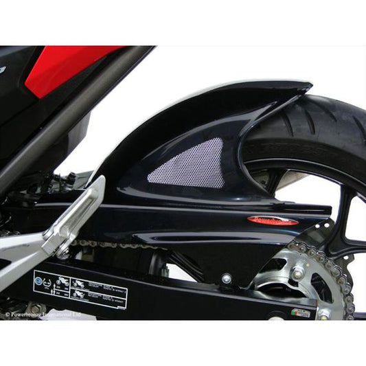 Guardabarros trasero deportivo negro con malla plateada Honda NC700S/X/D / NC750S/X