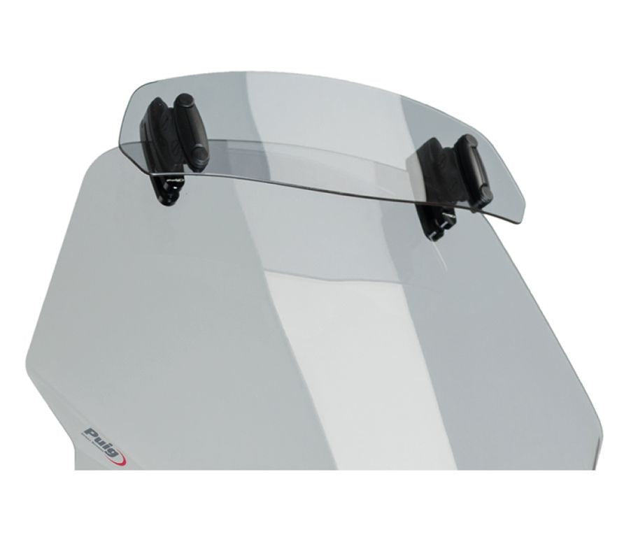 Ventana complementaria tintada oscura modelo Clip-On Puig (abrazaderas) 325x102mm