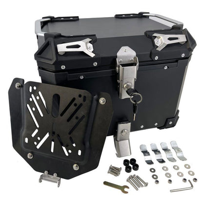 Baúl superior ALPI-TECH 35L negro con placa de montaje universal