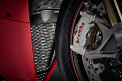 Juego de tapas de radiador negras Evotech Performance Ducati Streetfighter V4 '20-