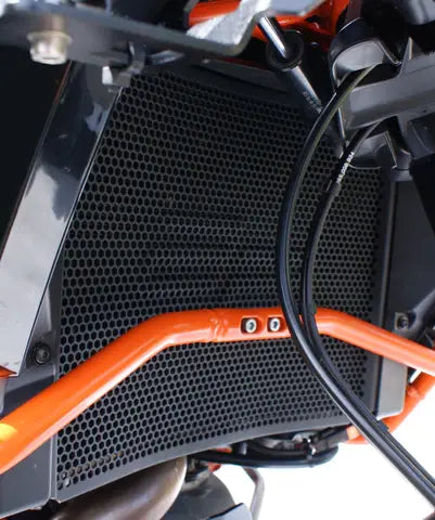 Cubierta del radiador negra Evotech Performance KTM 1290 Super Duke GT '19-