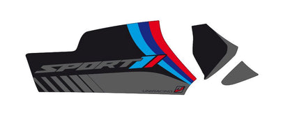 Adhesivo de protección del cardán Uniracing BMW R1200GS / Adventure -'13 negro deportivo