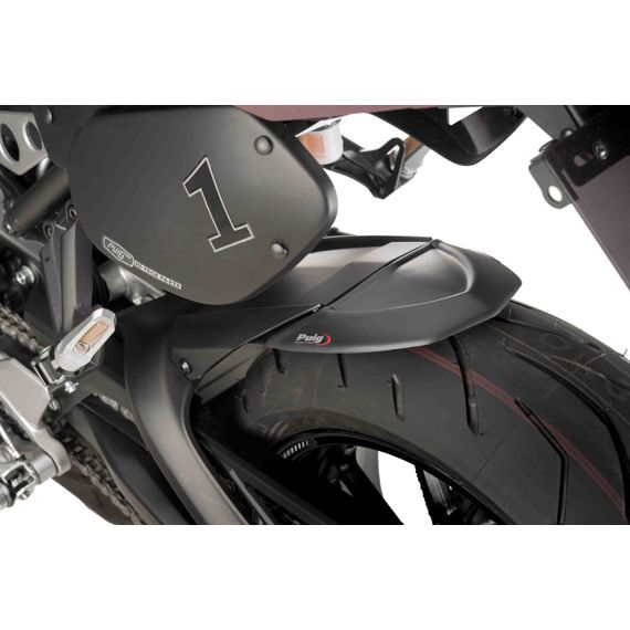 Extensión de guardabarros trasero negro mate para el guardabarros original Yamaha Tracer 9 / GT '21-