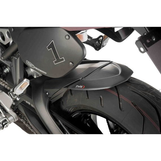 Extensión de guardabarros trasero negro mate para el guardabarros original Triumph Trident 660 '21-