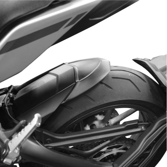 Extensión de guardabarros trasero negro mate para el guardabarros original Yamaha MT-09 / XSR900