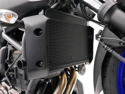 Cubierta del radiador negra Evotech Performance Yamaha MT-07 '18-