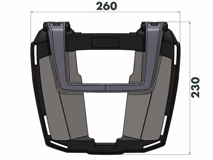 Portaequipajes superior negro Easyrack Hepco&amp;Becker BMW S1000XR '20-23