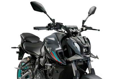 Alerón delantero Naked Puig para Yamaha MT-07 '21 - símil carbono