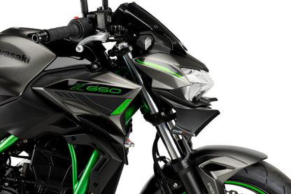 Alerón delantero Naked símil carbono Puig para Kawasaki Z650 '21-