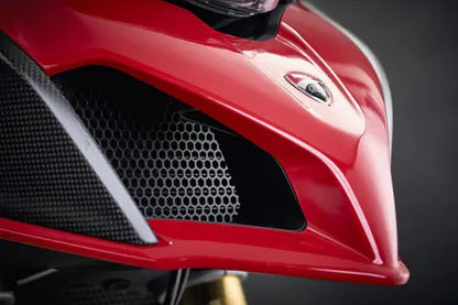 Tapa del enfriador de aceite negra Evotech Performance Ducati Multistrada V2 '22-