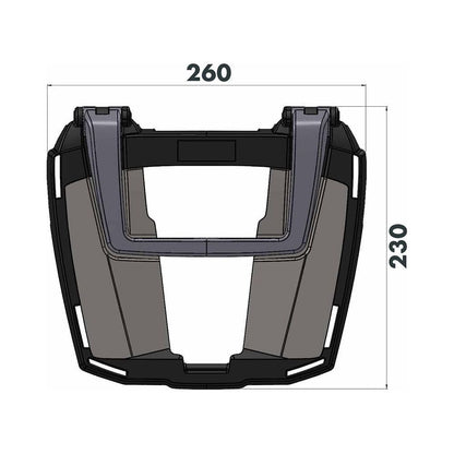 Portaequipajes superior Easyrack Hepco&amp;Becker DesertX