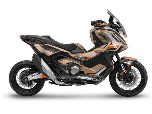 Kit gráfico completo para la X-ADV 750 (2025) – Edición XL Naranja Oscuro (XL-DO)