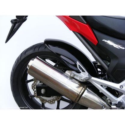 Guardabarros trasero deportivo negro con malla plateada Honda NC700S/X/D / NC750S/X
