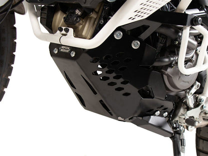 Placa de cárter de aluminio negro Hepco&amp;Becker Ducati Desert X '22-
