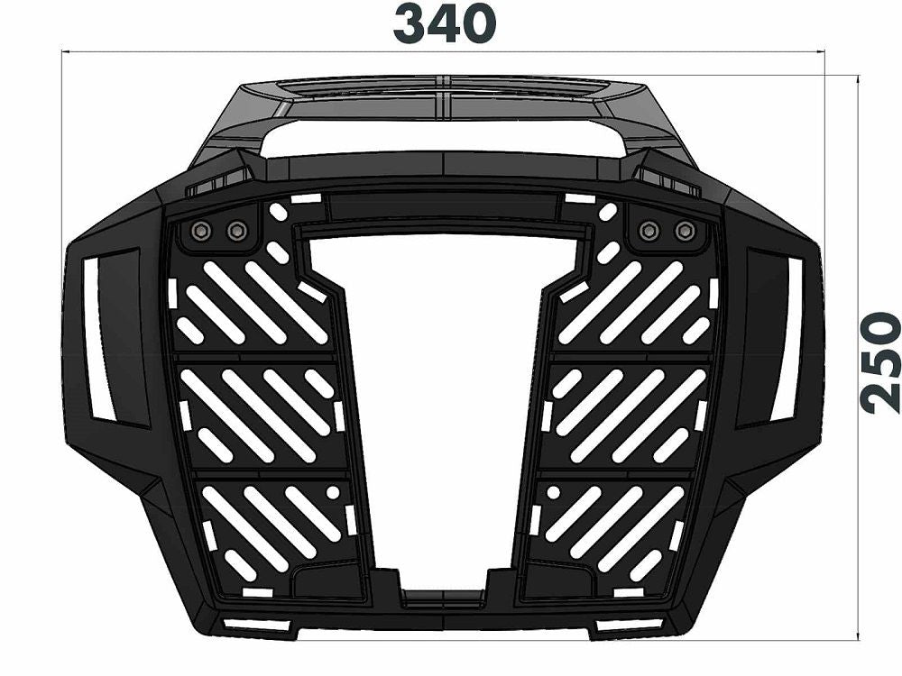Portaequipajes superior Alurack negro Hepco&amp;Becker BMW R1300GS '23-