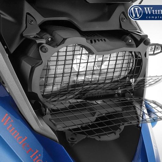 Protector de faro plegable transparente para BMW R1200GS LC '17 - negro Wunderlich