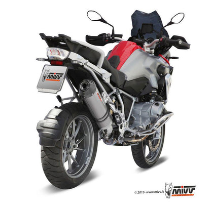 Silenciador de titanio ovalado MIVV con tapa de carbono (grande) BMW R1200GS LC '13-