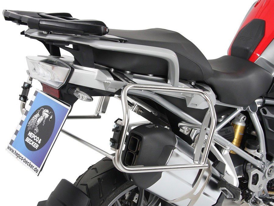 Juego de maletas recortadas Hepco&amp;Becker con portaequipajes y maletas negras para BMW R1250GS LC '18