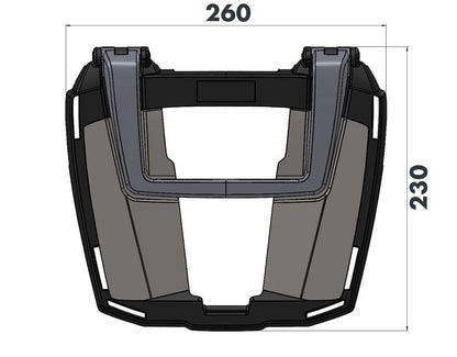 Portaequipajes superior antracita Easyrack Hepco&amp;Becker Yamaha MT-07 '21-
