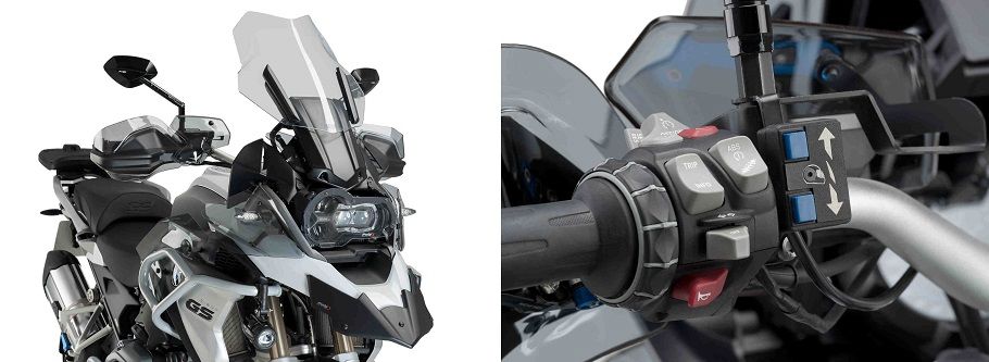 Regulación eléctrica de elevalunas Puig para varios modelos BMW R1200/R1250GS