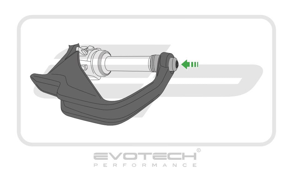 Amortiguadores de vibraciones (juego) negros Evotech Performance BMW R1250GS LC '18-23