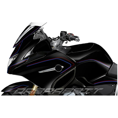 Juego de pegatinas negras para BMW R 1200/1250 RT M