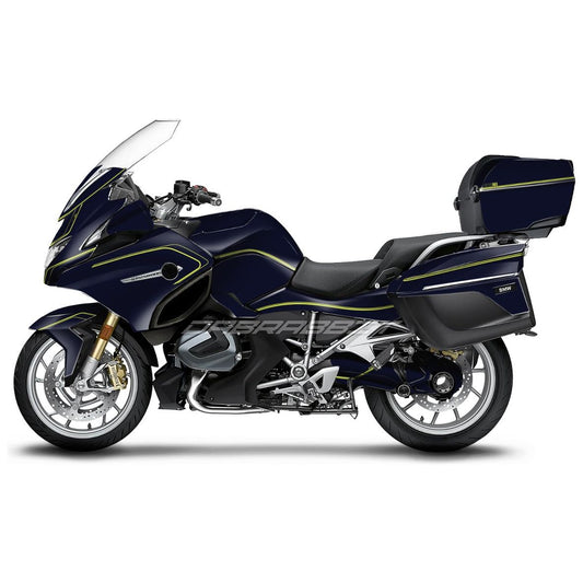 Juego de pegatinas BMW R 1200/1250 RT azul y amarillo