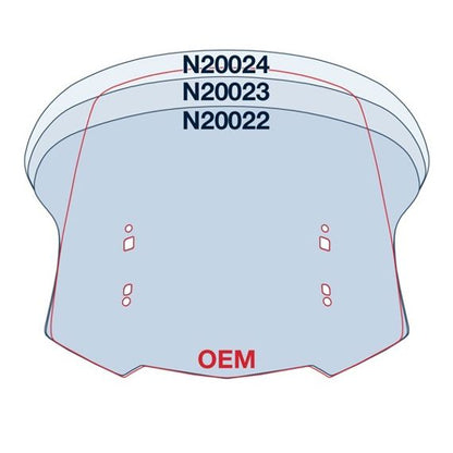 Parabrisas de repuesto National Cycle VStream alto transparente Honda GL1800 Gold Wing '18-