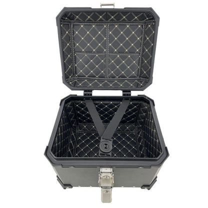 Baúl superior ALPI-TECH 35L negro con placa de montaje universal