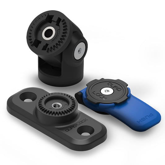Kit de montaje para scooter QUAD LOCK 360: base, adaptador y cabezal
