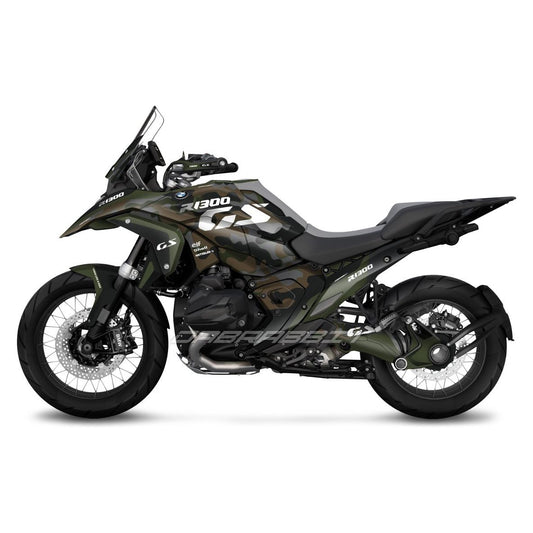 Pack de pegatinas para BMW R1300GS camuflaje verde